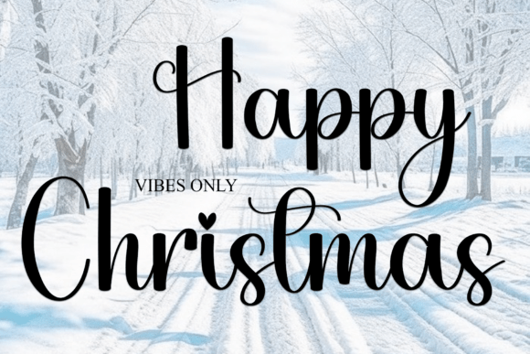 Simple Bigday Font PNG with transparent background - Preview 1