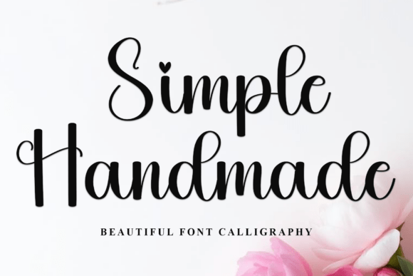 Simple Bigday Font PNG with transparent background - Preview 3