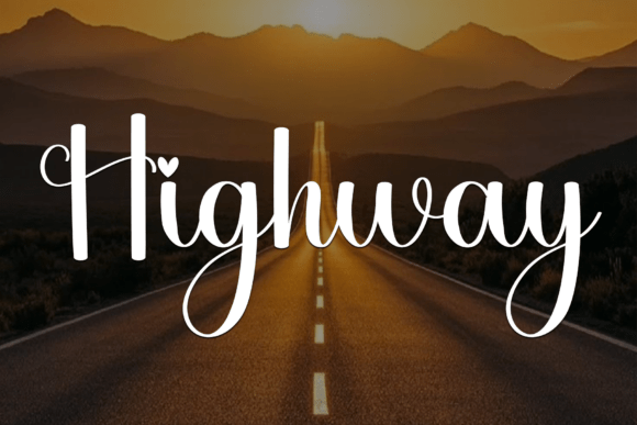 Simple Bigday Font PNG with transparent background - Preview 5
