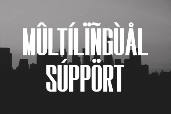 Skylines Font PNG with transparent background - Preview 2