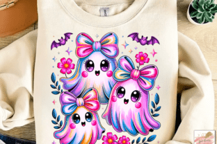 Coquette Halloween Floral Ghost PNG Graphic by Artistic Revolution ...