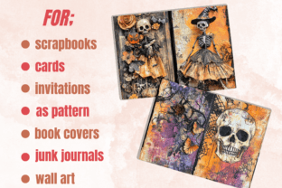 Halloween Mixed Media Art Backgrounds Graphic by giraffecreativestudio ...