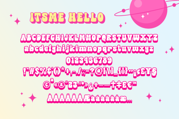 Itsmehello Regular Font PNG with transparent background - Preview 5