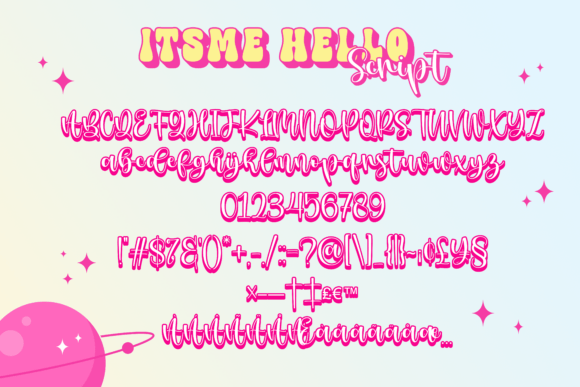 Itsmehello Regular Font PNG with transparent background - Preview 6