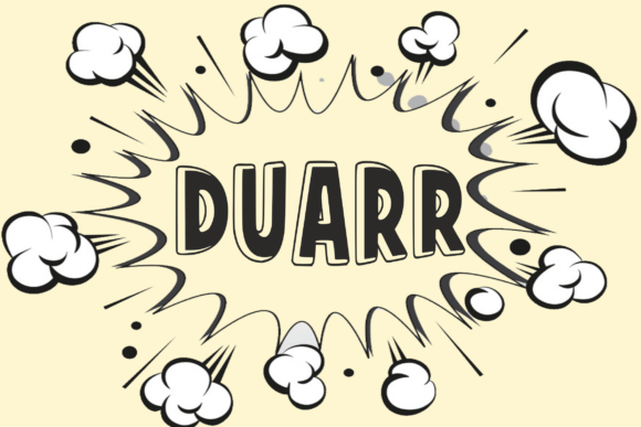 Kraukkrauk Regular Font PNG with transparent background - Preview 2