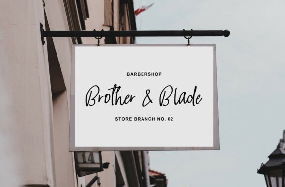 Midnight Brush Font PNG with transparent background - Preview 2