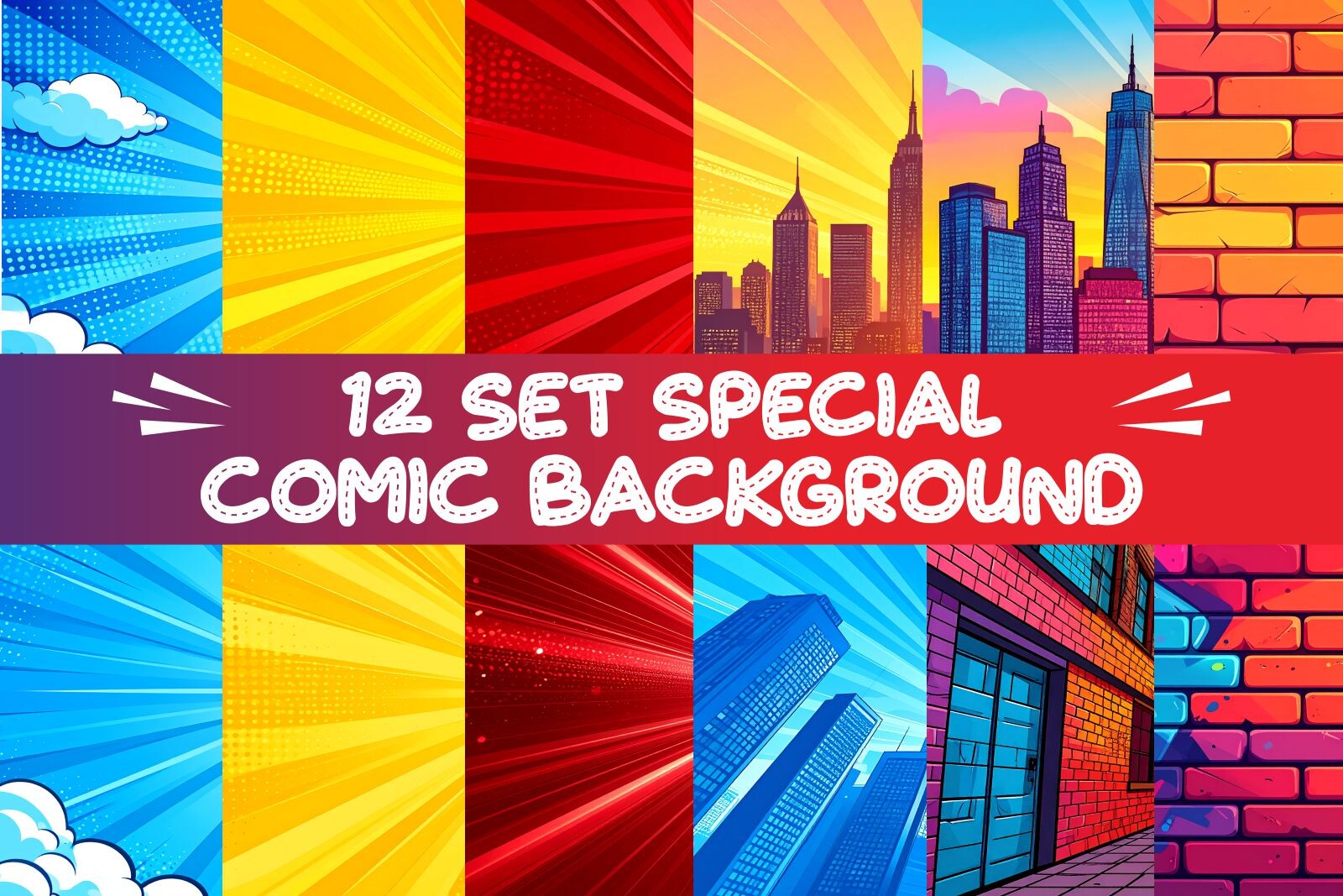 Special Set Comic Background
