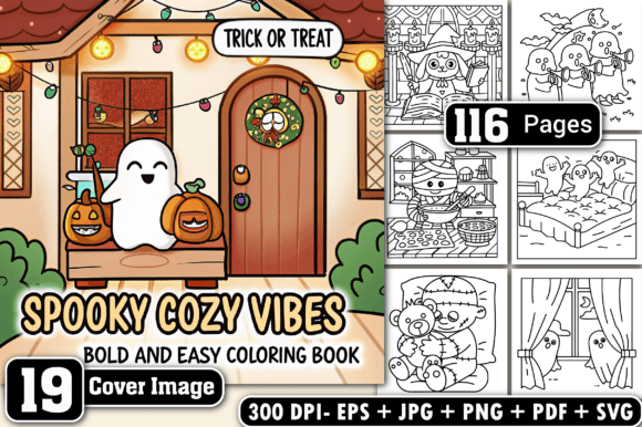 Spooky Vibes Halloween Coloring Pages