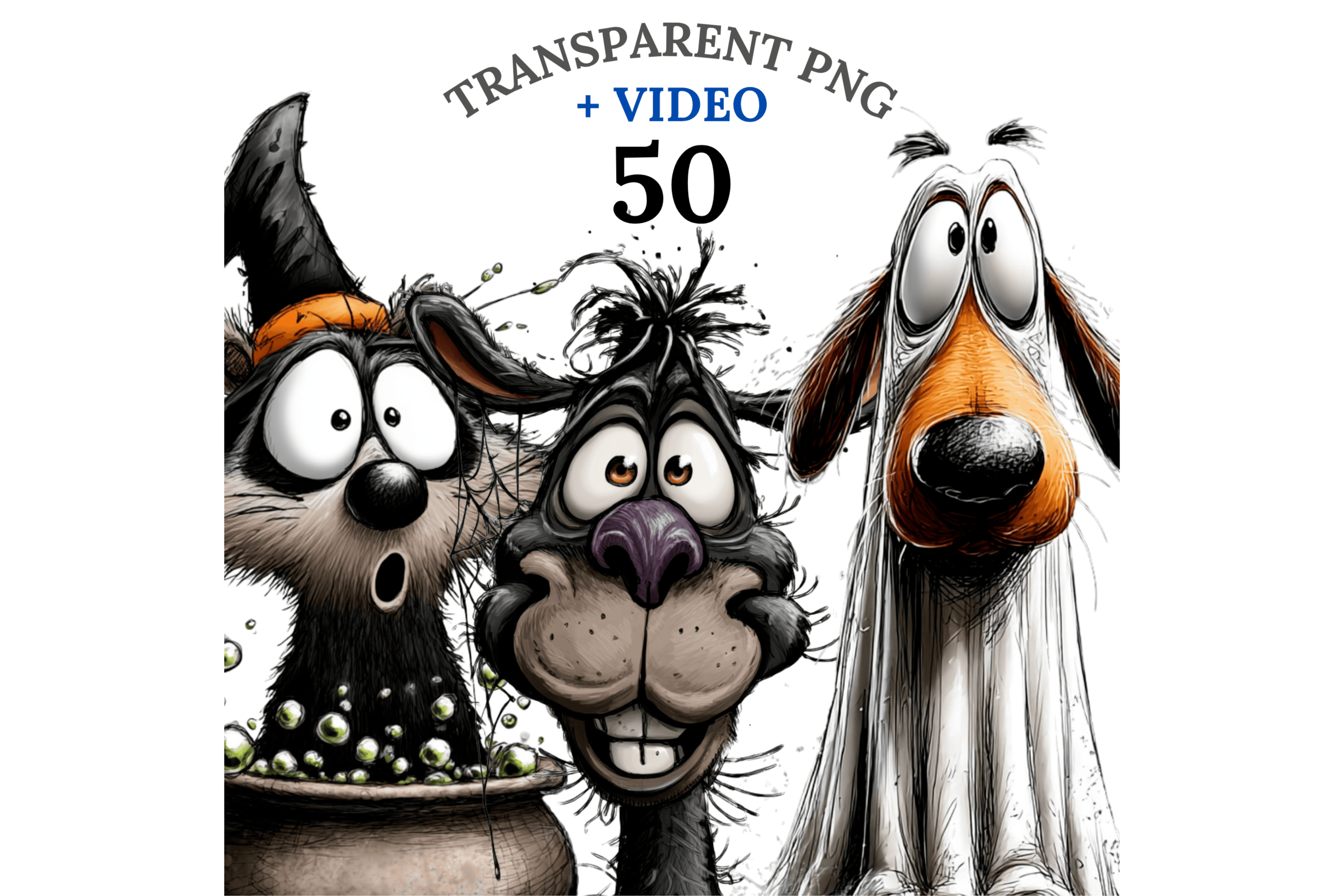 50 Quirky Halloween Clipart