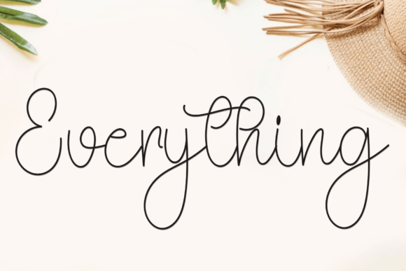 Angela Calligraphy Font - Preview 3