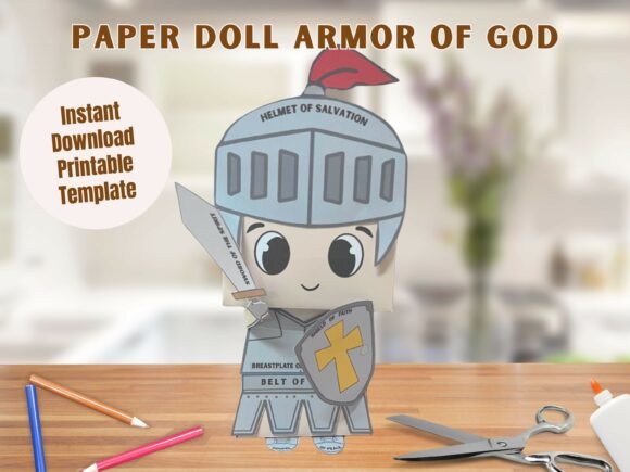 Armor of God paper craft for kids