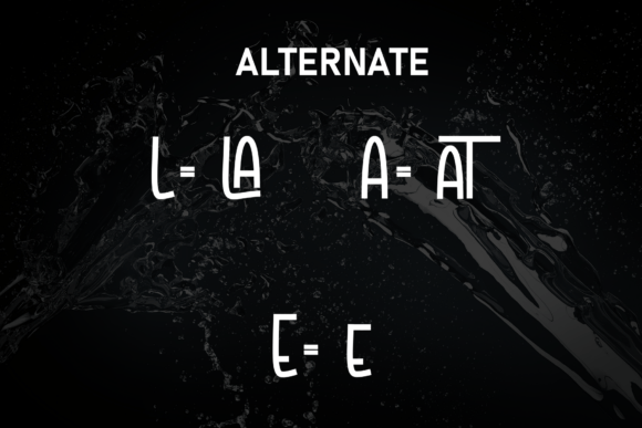 Black Water Font - Preview 6