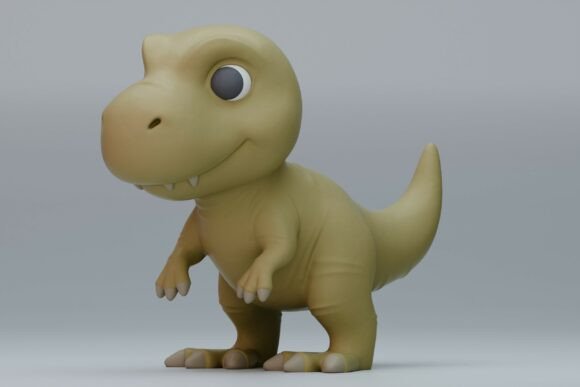 Cute Dragon 3D Print – Adorable Seated Fantasy Dragon Model - Image 12