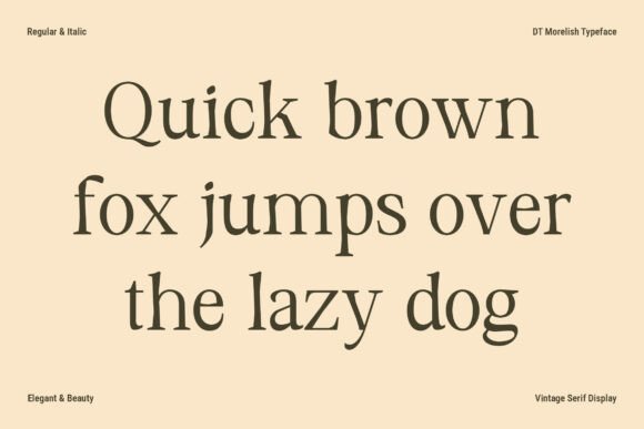 Dt Morelish Font - Preview 2