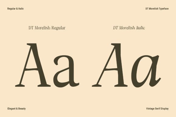 Dt Morelish Font - Preview 5