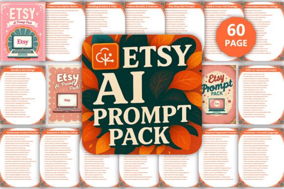 Etsy AI Prompt Pack Canva kdp