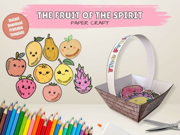Fruit of the spirit paper craft for kids