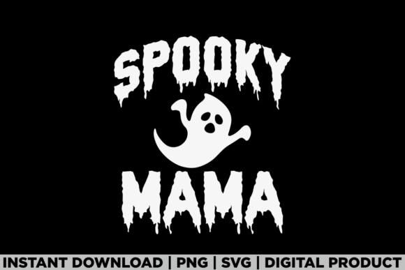 Halloween Spooky Mama Mom Gift Tee Shirt
