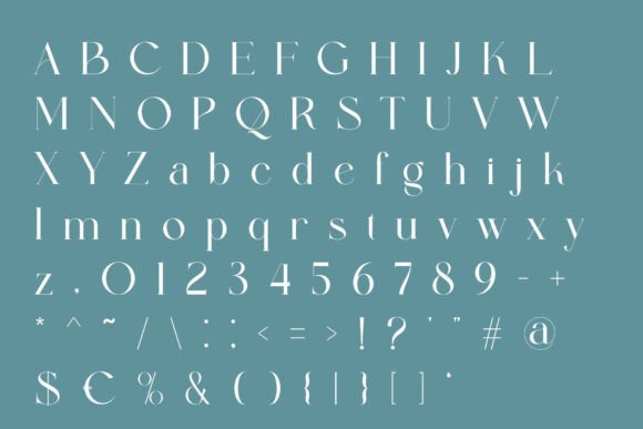 Megina 1 Font PNG with transparent background - Preview 5