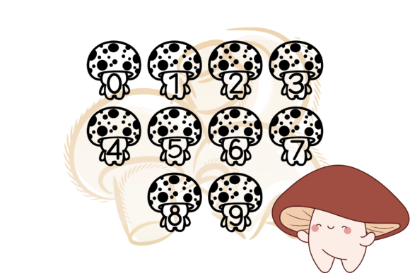 Mushroom Cuties Font PNG with transparent background - Preview 2