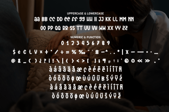 Night Mama Font PNG with transparent background - Preview 6