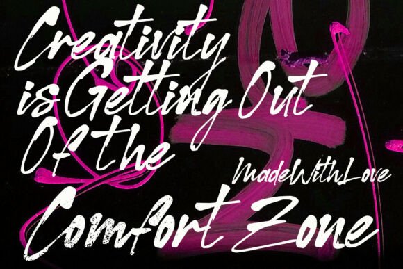 Novigirl Brush Font PNG with transparent background - Preview 2