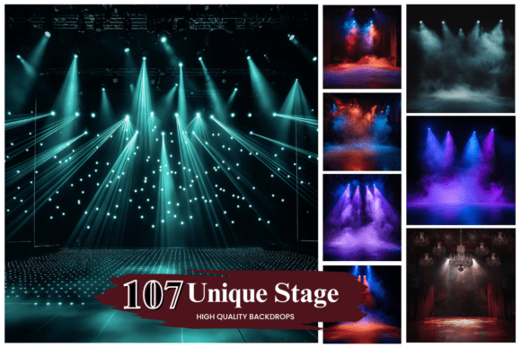 100+ Unique Stage Digital Backdrops