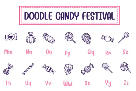 Doodle Candy Festival Font - Preview 2