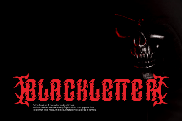 Gothic Bamliero Font PNG with transparent background - Preview 1