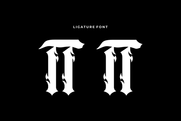 Gothic Bamliero Font PNG with transparent background - Preview 5