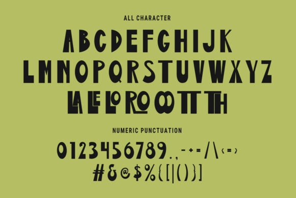 Juloko Font PNG with transparent background - Preview 6