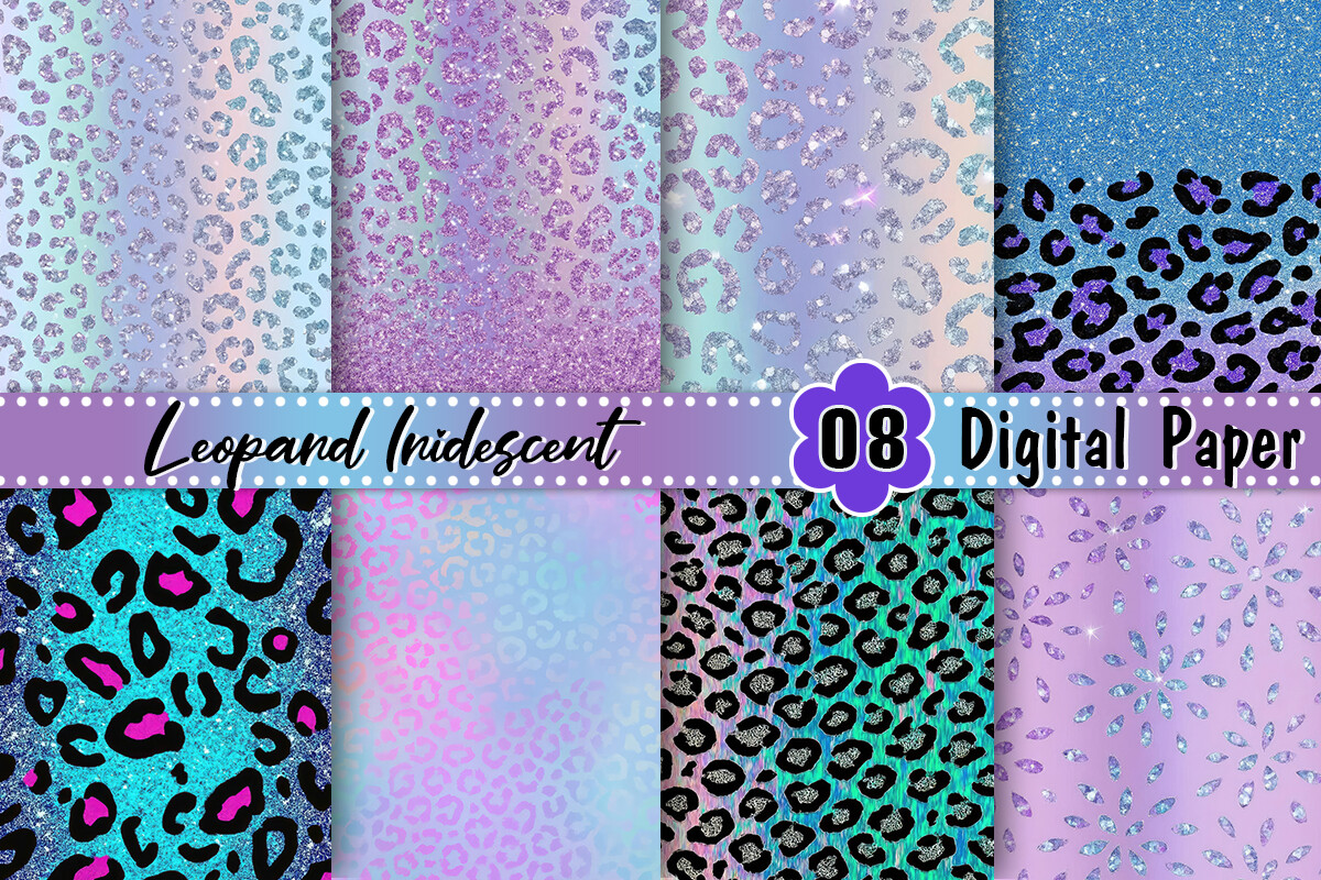 Leopard Iridescent Background Graphic by Artistic Garden · Creative Fabrica