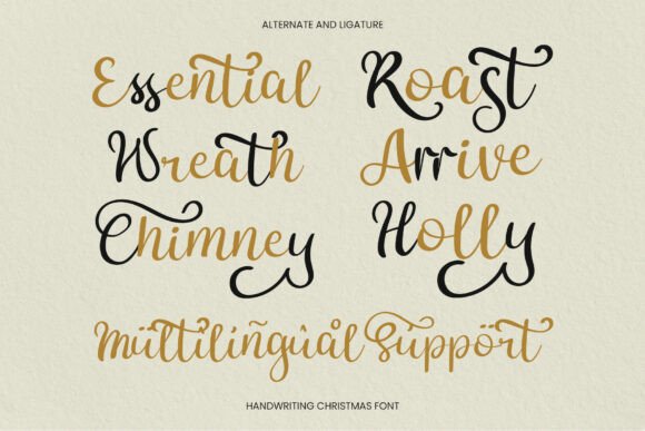 Merry Whimsy Font PNG with transparent background - Preview 3