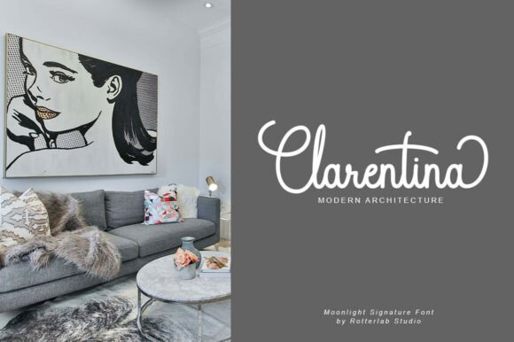 Moolight Signature Font font preview - 1