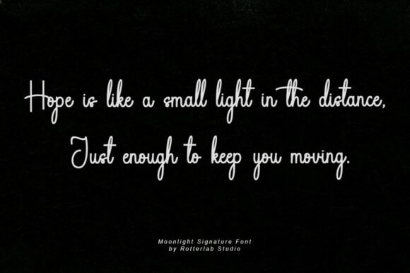 Moolight Signature Font font preview - 2