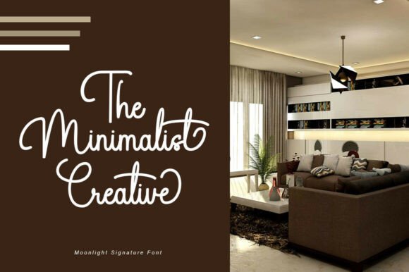 Moolight Signature Font font preview - 6