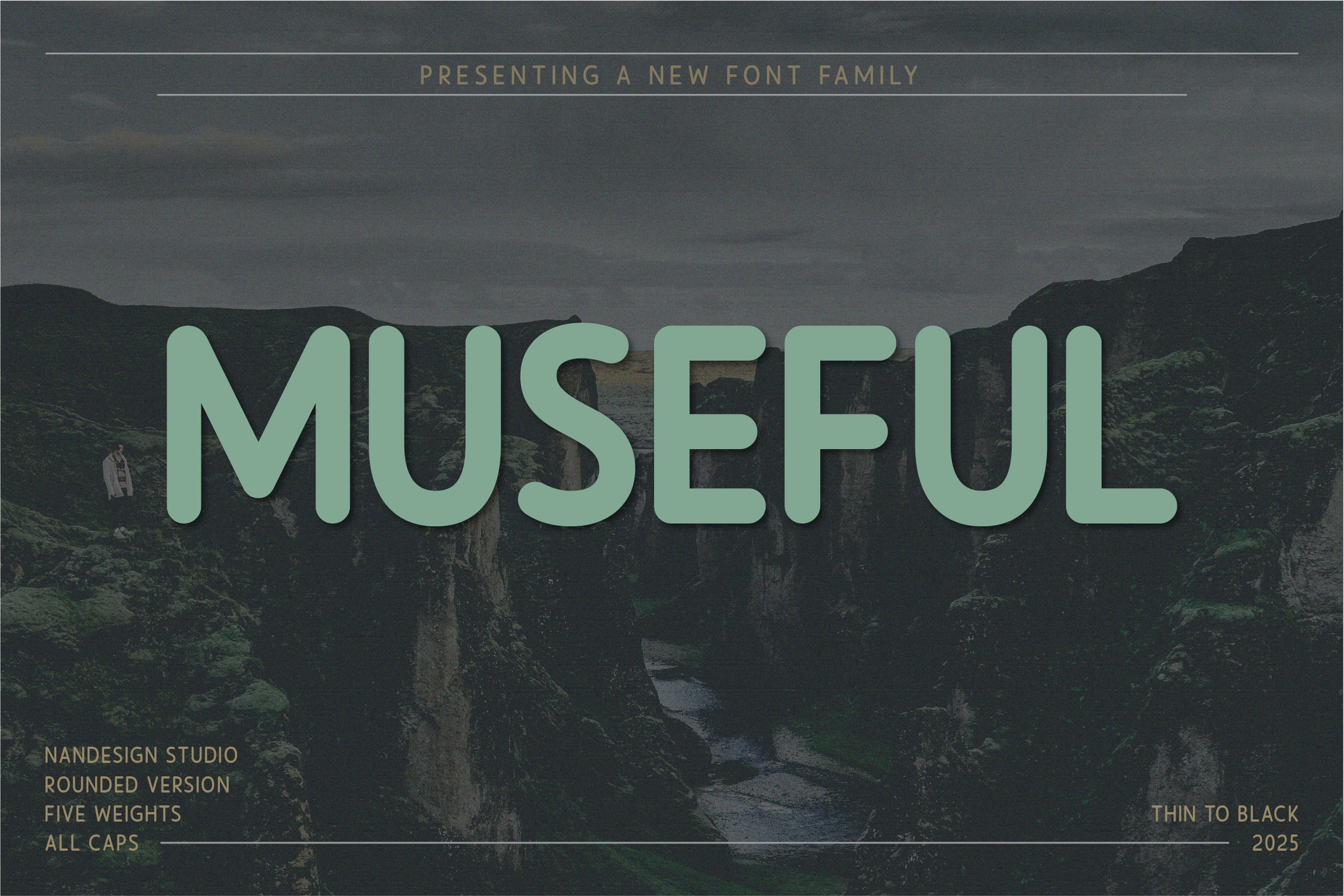 Museful Rounded preview, sans-serif family