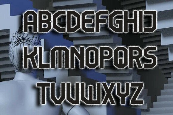 Never Ending Font PNG with transparent background - Preview 1