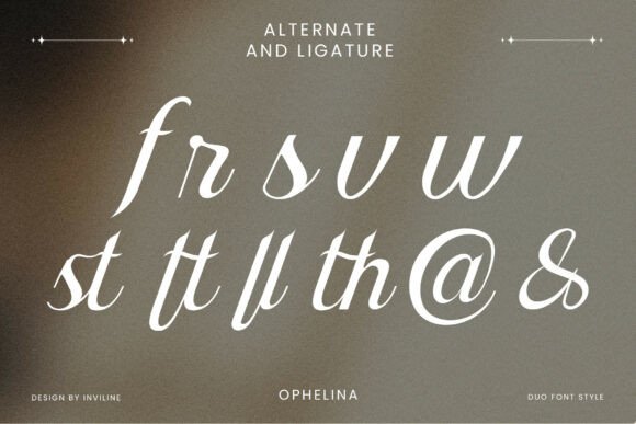 Ophelina Font PNG with transparent background - Preview 3