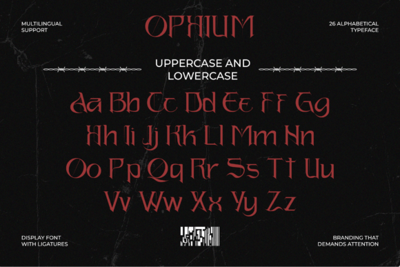 Ophium Font PNG with transparent background - Preview 1