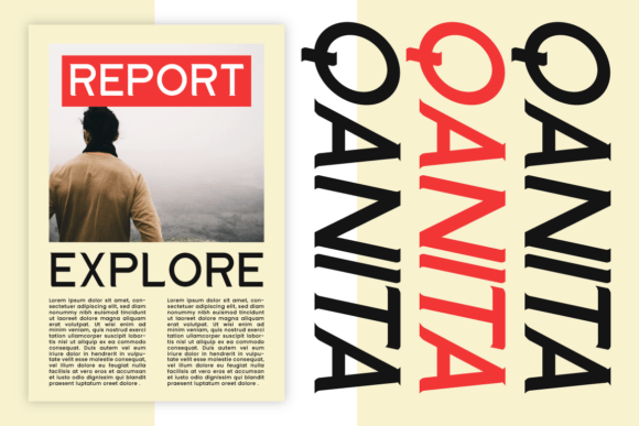 Qanita Font PNG with transparent background - Preview 4