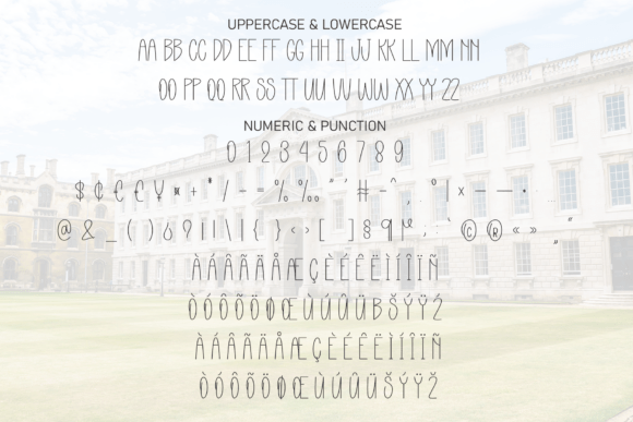 Rustic Varsity Font PNG with transparent background - Preview 6