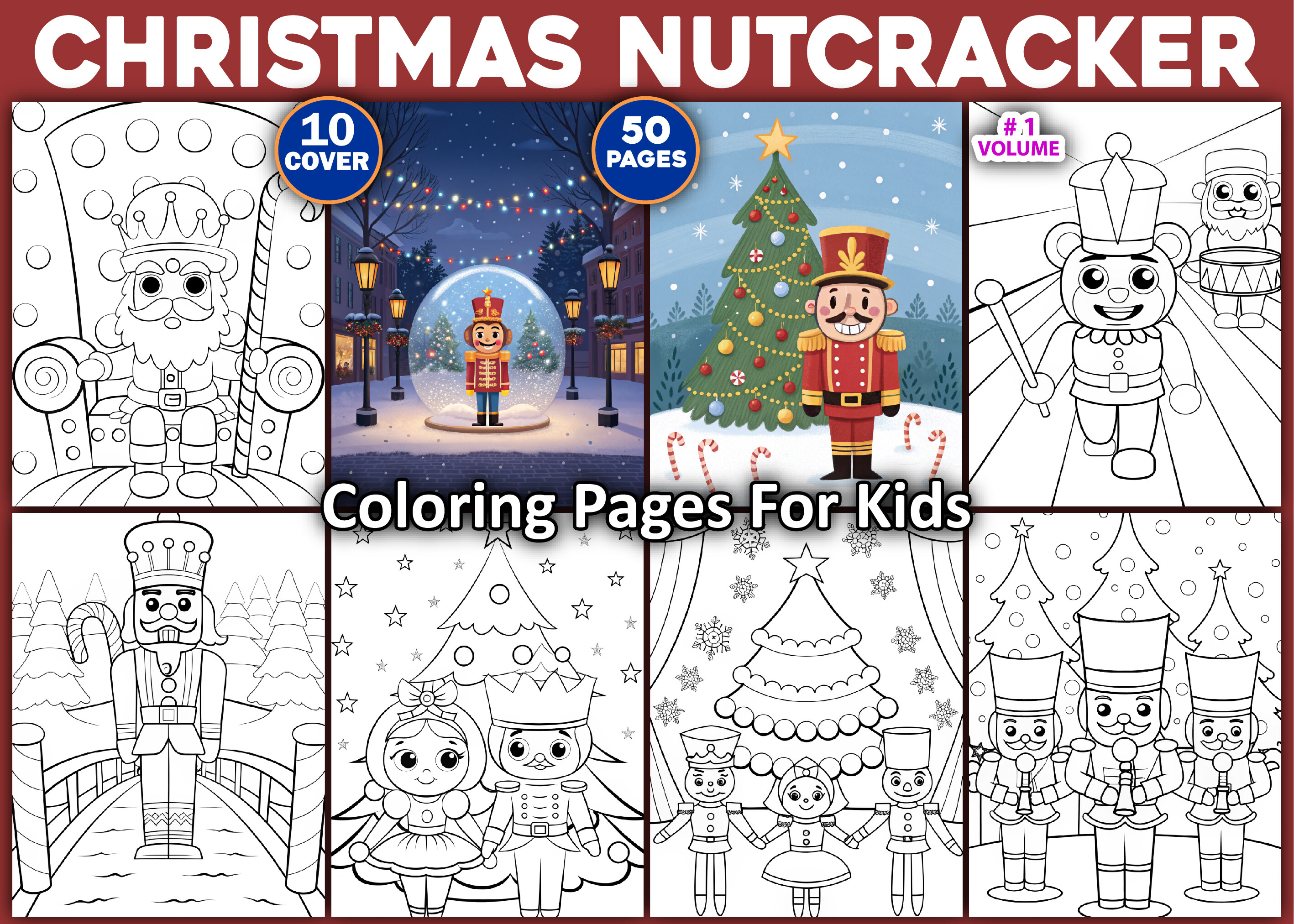50 Christmas Nutcracker Coloring Pages