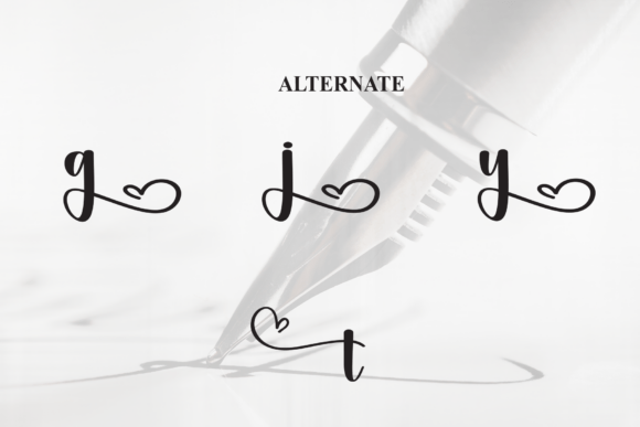 Alphabet Signature Font - Preview 6