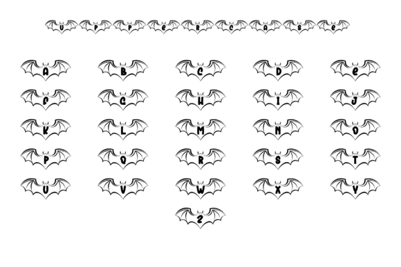Batman Font PNG with transparent background - Preview 3