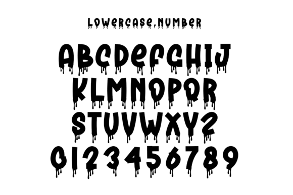 Batman Font PNG with transparent background - Preview 4
