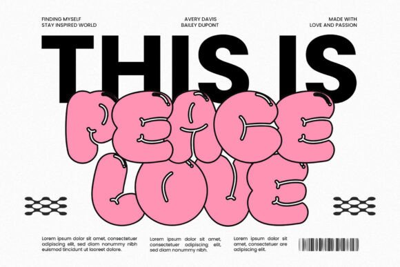 Bubbly Puffy Font - Preview 1