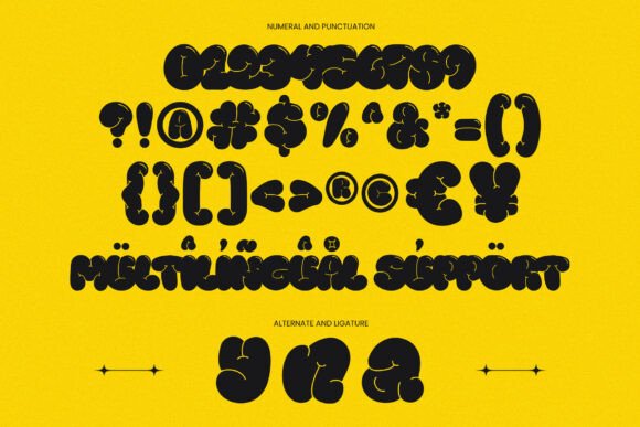Bubbly Puffy Font - Preview 3