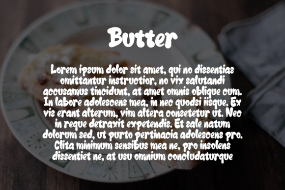 Butter Font - Preview 2
