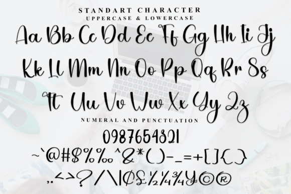 Dairy Wedding Font PNG with transparent background - Preview 4